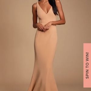 Melora Nude Sleeveless Maxi Dress - Lulu's